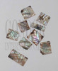 1oz Green abalone blanks rippled mix size 1.5mm