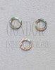 1pc Green abalone rings 6mm D x 4.05mm H x 1.5mm