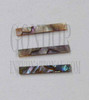 1pc Green abalone strips straight 3.5x25x1.3mm