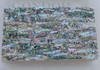 1pc Green abalone veneer heart 140x240x0.15mm