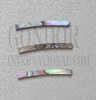 1pc Pink abalone strips curved 1.5x24x1.3x120mm