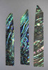 1pc Paua inlay feather blanks 25x95-110x1.6mm