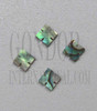 1pc Paua notched squares 6x1.5mm
