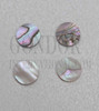 1pc Red abalone dots 9.52mm (3/8")x1.3mm