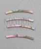 1pc Red abalone strips curved 2.5x25x1.3x125mm