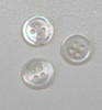 1pc White MOP buttons 4H 18Lx2mm