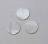 1pc White MOP button blanks 40Lx2.5mm