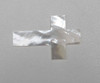 1pc White MOP cross cabochon 51x79x2mm