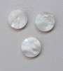 1pc White MOP dots 18x1.3mm