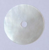 1pc White MOP discs 33x0.3mm 5mm center hole