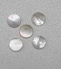 1pc White MOP dots 7.2x1.5mm