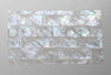 1pc White MOP laminated sheet strip 135x235x1mm