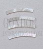 1pc White MOP strips curved 2.5x25x1.3x80mm