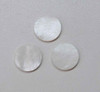 1pc White MOP dots 19x1.3mm