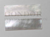 White Mother of Pearl flat inlay blanks size 20mm (0.79") width x 60mm (2.36") length x 1.5mm (0.06") thickness A grade clean on both sides.