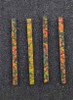 Manufactured opal straight strips 1.6mm (0.063") width x 25mm (1") length x 1.3mm (0.05") thickness suitable for musical instrument purfling - guitars, Ukuleles as well as general jewellery + inlay applications cut flat to specific dimensions.