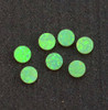 Opal dots OP68 6 x 1.3mm flat pcs made to specific diameter and thickness made from manufactured opal suitable for inlay, fretboard markers, jewellery, Opal dots can be worked same way as mother of pearl and are of similar hardness.