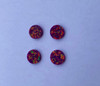 Opal dots OP76 4 x 1.3mm flat pcs made to specific diameter and thickness made from manufactured opal suitable for inlay, fretboard markers, jewellery, Opal dots can be worked same way as mother of pearl and are of similar hardness.