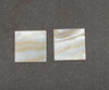 Brown mussel flat inlay blanks size 25mm (0.984") x 25mm (0.984") x 0.5mm (0.0197") thickness A grade polished 1 side.