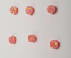 Opal dots OP24 4 x 1.3mm flat pcs made to specific diameter and thickness made from manufactured opal suitable for inlay, fretboard markers, jewellery, Opal dots can be worked same way as mother of pearl and are of similar hardness.