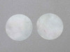 White Mother of Pearl discs 46mm (1.81") diameter x 0.2mm (0.008") thickness - round flat shell pcs cut to precise diameter and thickness. Ideal for watch dials, inlay, jewellery decorations. All discs are A grade good on both sides.