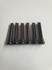 1 set Guitar bridge pins size 1 Ebony brass + W.MOP dot 1