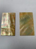 Gold MOP flat inlay blanks size 30mm (1.2") width x 50mm (2.04") length x 1.3mm (0.05") thickness A grade polished 1 side.