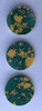 Arizona Jade CH2D2 dots 14mm diameter x 1.3mm thickness - round flat pcs cut to precise diameter and thickness. Ideal for use in inlay applications - for fretboard markers, and general inlay or jewellery decorations. All dots are A grade good on both sides.