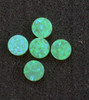 Opal dots OP56 9 x 1.3mm flat pcs made to specific diameter and thickness made from manufactured opal suitable for inlay, fingerboard markers, jewellery, Opal dots can be worked same way as mother of pearl and are of similar hardness.