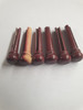 1 set (6pcs) Guitar bridge pins  size 1 Purple Gidgee Tapered shaft string slot running the full length of shaft. Diameter at top of shaft 5.3mm (0.21") length of shaft 22.9mm (0.9") . Will fit the following models - Martin guitars prior to 1994 (except HD-28), Collings guitars, prior to 2002, Blanchard, Garrison, Goodall, Ryan, Santa Cruz, Taylor, Larrivee D-03R and others.