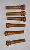 1 set (6pcs) Guitar bridge pins Sheoak size 1 Tapered shaft string slot running the full length of shaft. Diameter at top of shaft 5.3mm (0.21") length of shaft 22.9mm (0.9") . Will fit the following models - Martin guitars prior to 1994 (except HD-28), Collings guitars, prior to 2002, Blanchard, Garrison, Goodall, Ryan, Santa Cruz, Taylor, Larrivee D-03R and others.