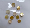 Gold MOP discs 8mm diameter 1.3mm thickness are polished 2 sides. Round flat shell pcs cut to precise diameter and thickness. Ideal for use in watch dials, general inlay or jewellery decorations. All pcs are A grade.