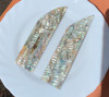 1pc Green abalone inlay feather blanks 30x100x1.6mm