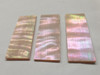 Awabi inlay blanks 12x35x1mm A grade - good on both sides, also used as Awabi (Goldfish) bow slides viola and bass.