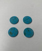 Turquoise STURM2 dots 14mm diameter x 1.3mm thickness - round flat pcs cut to precise diameter and thickness. Ideal for use in inlay applications - for fretboard markers, and general inlay or jewellery decorations. All dots are A grade good on both sides.
