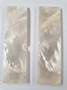 White Mother of Pearl flat inlay blanks size 25.4mm (1") width x 89mm (3.5") length x 3.5mm (0.14") thickness B grade.