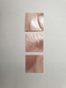 1pc Pink mussel blanks 25 x 25 x 1.5mm polished 1 side