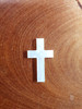 White Mother of Pearl  cross size 19 (0.7") width 32 (1.3") 1.5 (0.06") thickness. Some uses include fretboard markers, musical instrument inlay, furniture inlay and other general decorative inlay and jewellery applications. All pcs are A grade.
