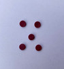 1pc Bloody Jasper SJASPER dots 7 x 1.3mm