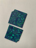 Blue Dragon Skin CH2K1 reconstituted stone blanks mixed size 1.5mm suitable for inlay. Can be cut with standard cutting tools - jewellery saw similar in characteristics to mother of pearl (hardness approx. 3. Can be sanded and polished same way as shell material. All pcs are A grade good on both sides.