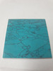 Arizona Turquoise JO81 reconstituted stone blanks 50 x 50 x 1.5mm polished suitable for inlay and other decorations. Can be cut with standard cutting tools - jewellery saw similar in characteristics to mother of pearl (hardness approx. 3. Can be sanded and polished same way as shell material. All pieces are A grade good on both sides.