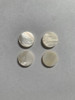 Brown mussel shell dots 13.7mm diameter 4mm thickness polished both sides are round flat shell pcs cut to precise diameter and thickness. Ideal for use in inlay applications - for fretboard markers and general inlay or jewellery decorations. All pcs are A grade.<br />
