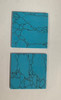 Turquoise I015 reconstituted stone blanks 50 x 50 x 1.5mm polished 1 side suitable for inlay. Can be cut with standard cutting tools - jewellery saw similar in characteristics to mother of pearl (hardness approx. 3. Can be sanded and polished same way as shell material. All pcs are A grade good on both sides.