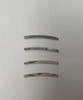 1pc Pink abalone strips curved 1.5x24x1.5x120mm