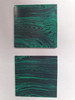 Malachite H01 reconstituted stone blanks 50 x 50 x 1.5mm polished 1 side suitable for inlay. Can be cut with standard cutting tools - jewellery saw similar in characteristics to mother of pearl (hardness approx. 3. Can be sanded and polished same way as shell material. All pcs are A grade good on both sides.