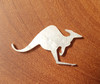 1pc White MOP inlay Kangaroo 13.3x25.3x1.5mm
