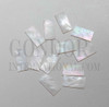 White Mother of Pearl flat inlay blanks mix size 15 - 30mm (0.59 - 1.18") width x 20 - 40mm (0.79 - 1.57") length x 3mm (0.118") thickness A grade good on both sides