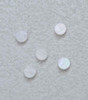 White Mother of Pearl dots 2mm diameter x 2mm thickness - round flat shell pcs cut to precise diameter and thickness. Ideal for use in inlay applications - for fretboard markers, and general inlay or jewellery decorations. All dots are A grade good on both sides.