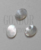 White Mother of Pearl oval blanks size 12mm (0.47") width x 21mm (0.83") length x 3mm (0.118") thickness. polished 1 side.  Some uses include fretboard markers, musical instrument inlay, furniture inlay and other general decorative inlay and jewellery applications. All pcs are A grade.