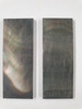 1pc Black MOP blanks polished 1 side 25.4 x 63.5 x 1.3 - 2mm